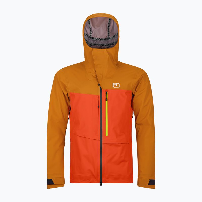 Skitourenjacke Herren ORTOVOX 3L Ravine Shell hot orange