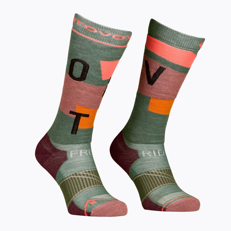 Damenskisocken ORTOVOX Freeride Long Socks Cozy Wildkräuter 6