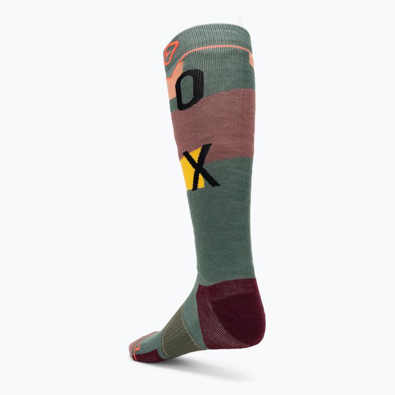 Damenskisocken ORTOVOX Freeride Long Socks Cozy Wildkräuter 2