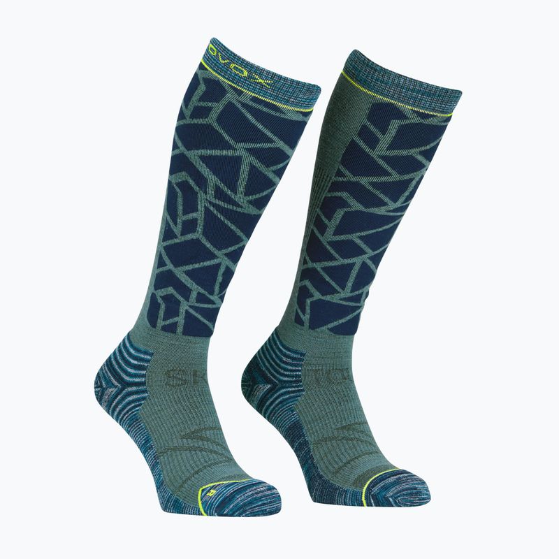 Skitourensocken Herren ORTOVOX Ski Tour Comp Long deep ocean 4