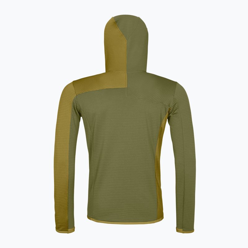 Herren ORTOVOX Fleece Light Grid Hooded Wildkräuter Sweatshirt 2