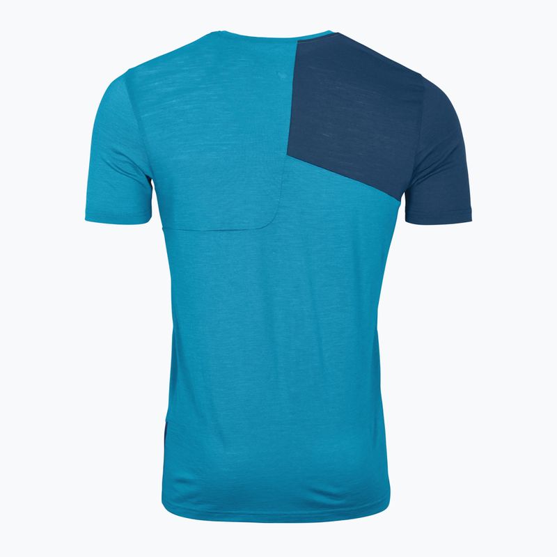 Herren-Trekkinghemd ORTOVOX 120 Tec Berg blau 2