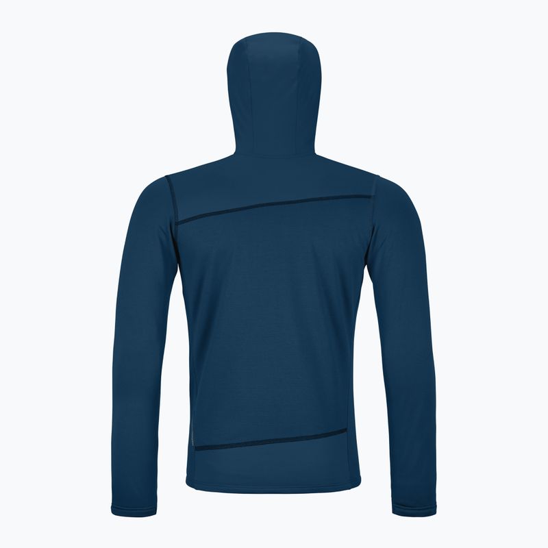 Herren ORTOVOX Fleece Light Hoody Tiefsee 2
