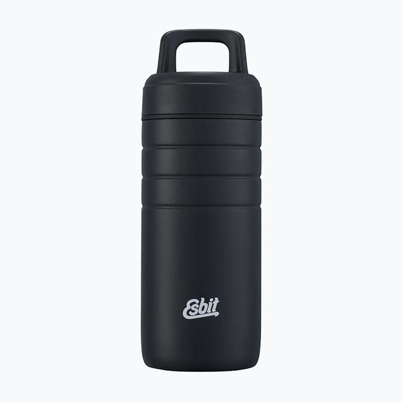 Esbit Majoris Edelstahl Thermobecher mit Isolierdeckel 450 ml schwarz