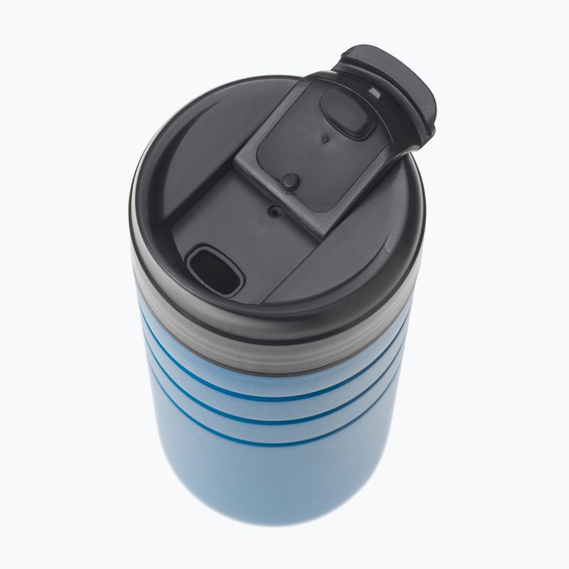 Esbit Majoris Edelstahl-Thermobecher mit Flip Top 450 ml Vlies blau 3