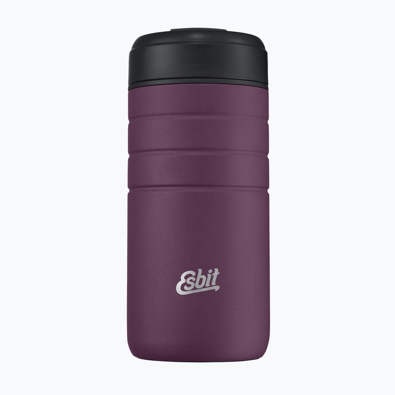 Esbit Majoris Edelstahl Thermobecher mit Flip Top 450 ml aubergine