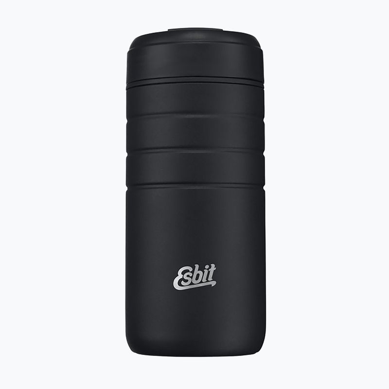 Esbit Majoris Edelstahl Thermobecher mit Flip Top 450 ml schwarz