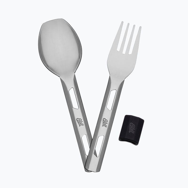 Lebensmittel-Thermobehälter mit Besteck Esbit Stainless Steel Food Jug 500 ml black 9