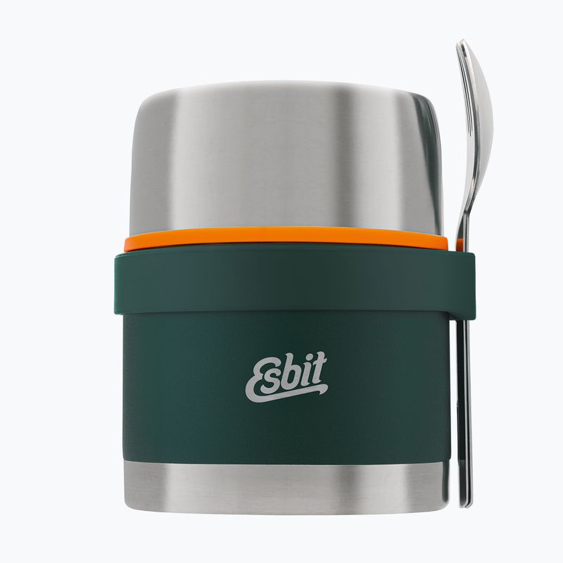 Lebensmittel-Thermobehälter mit Besteck Esbit Stainless Steel Food Jug 500 ml forest green