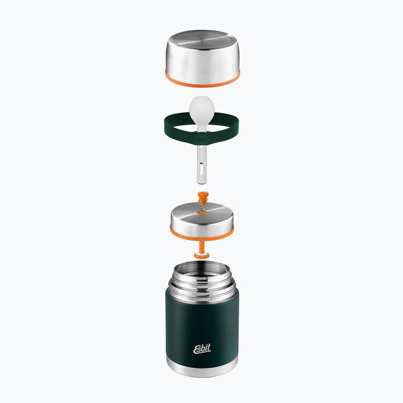 Lebensmittel-Thermobehälter mit Besteck Esbit Stainless Steel Food Jug 500 ml forest green 4