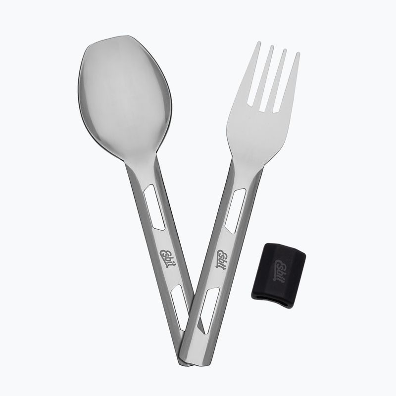 Lebensmittel-Thermobehälter mit Besteck Esbit Stainless Steel Food Jug 750 ml black 9