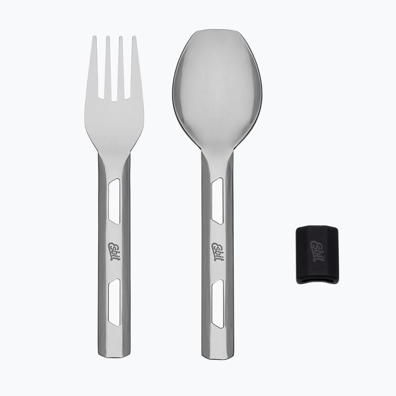 Lebensmittel-Thermobehälter mit Besteck Esbit Stainless Steel Food Jug 750 ml black 10