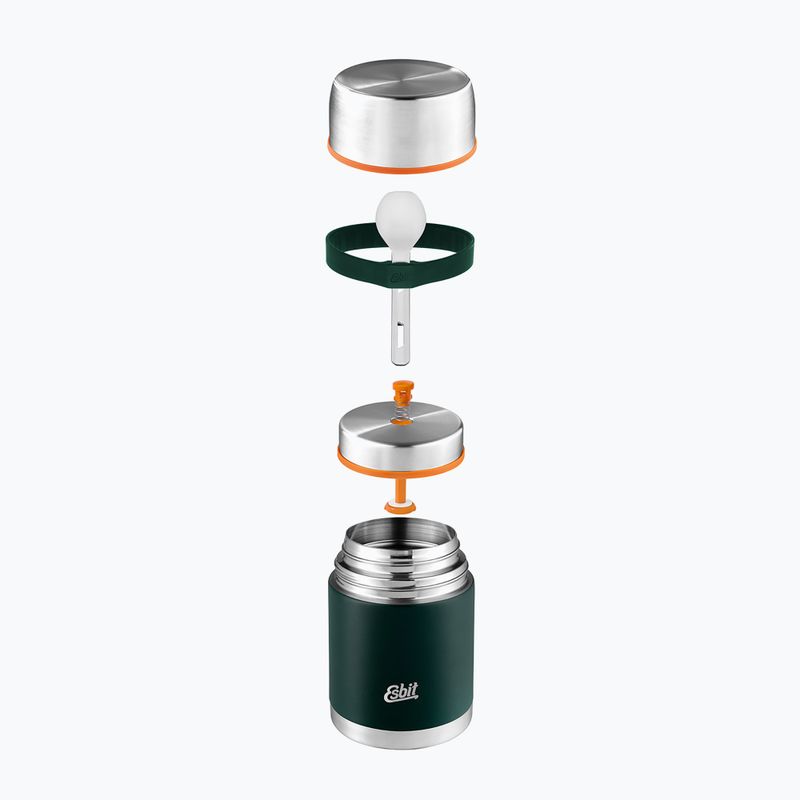 Lebensmittel-Thermobehälter mit Besteck Esbit Stainless Steel Food Jug 750 ml forest green 4