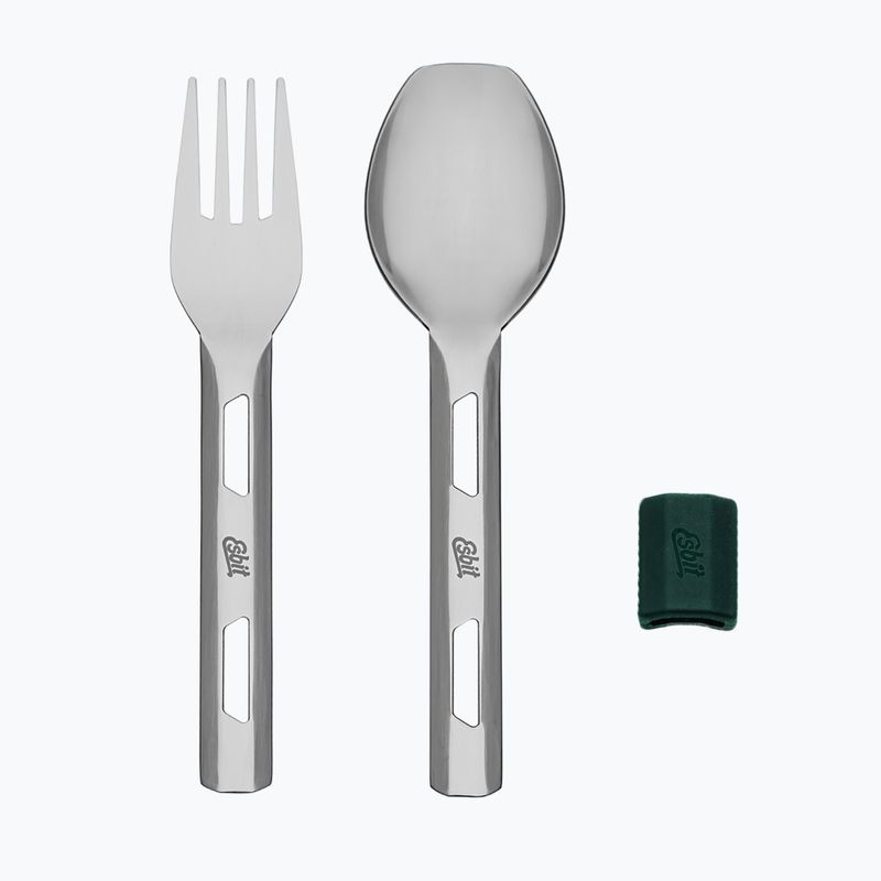 Lebensmittel-Thermobehälter mit Besteck Esbit Stainless Steel Food Jug 750 ml forest green 8