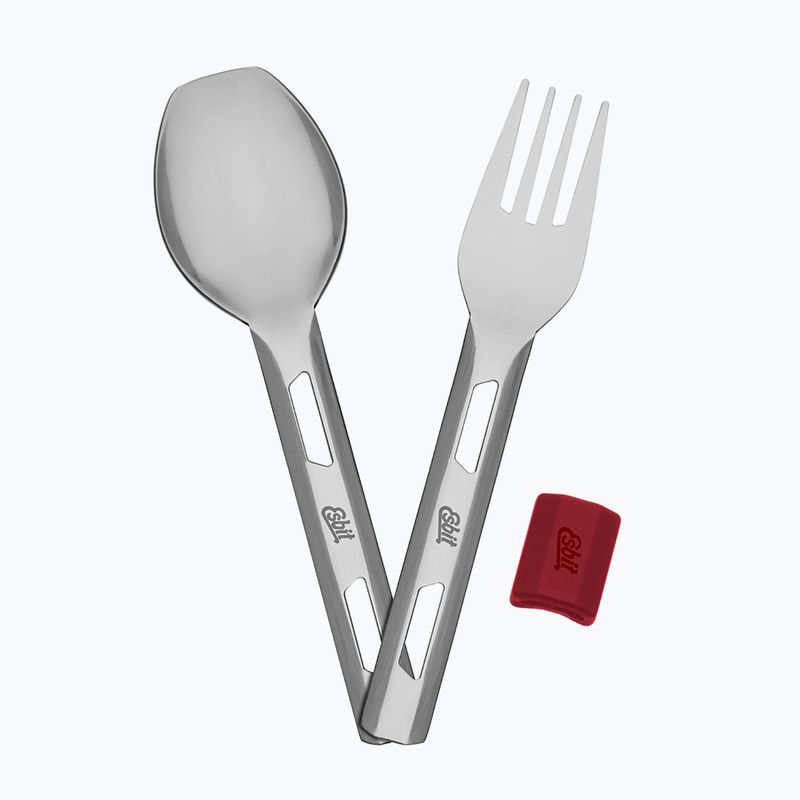 Besteck Esbit Food Jug Silicone Band burgundy 4