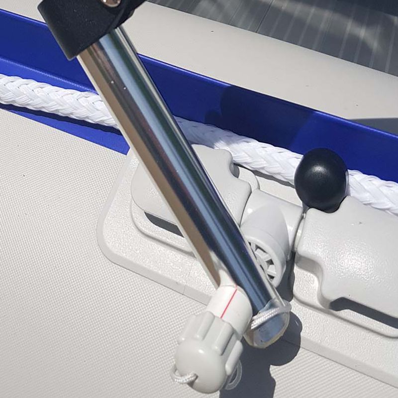 Verdeck für Viamare Bimini-Pontons blau 1126071 2