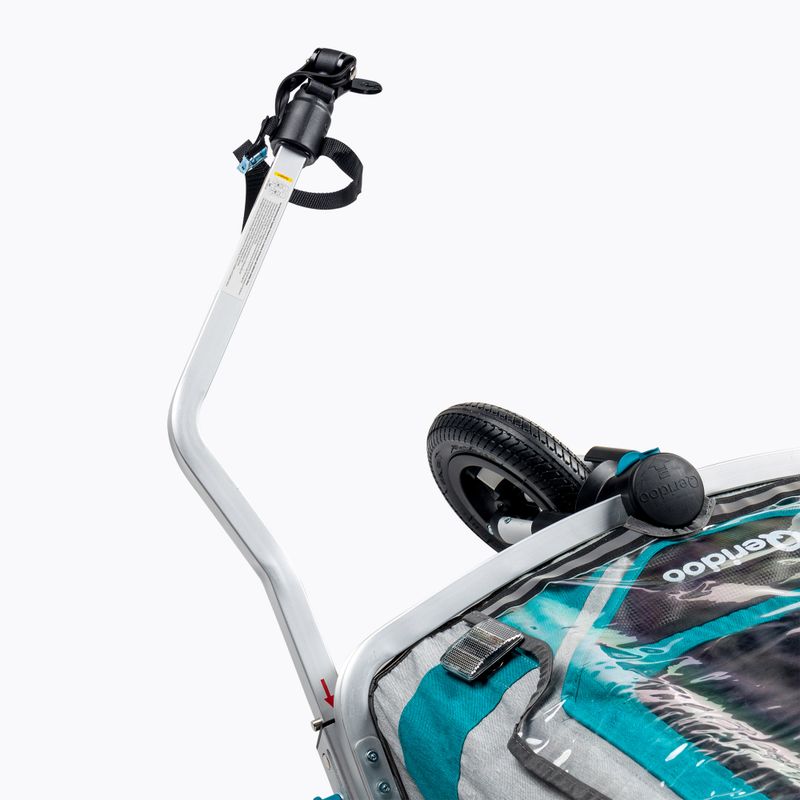 Qeridoo Speedkid2 zweisitziger Fahrradanhänger blau Q-SK2-21-P 7