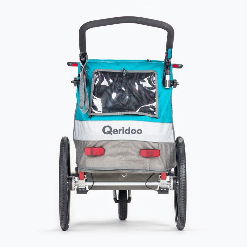 Qeridoo Sportrex1 Einzelperson Fahrradanhänger blau Q-SR1-21-P 4