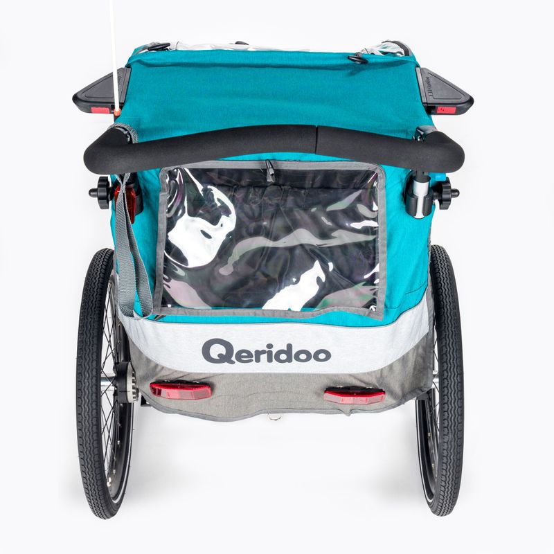 Qeridoo Sportrex1 Einzelperson Fahrradanhänger blau Q-SR1-21-P 5