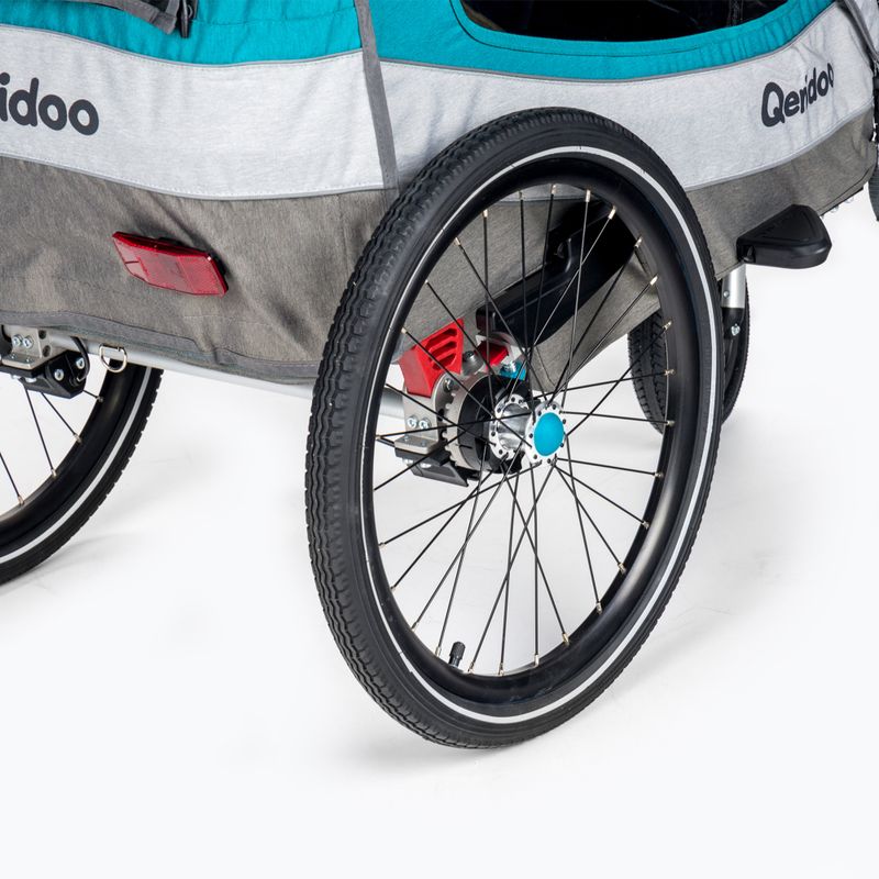 Qeridoo Sportrex1 Einzelperson Fahrradanhänger blau Q-SR1-21-P 6