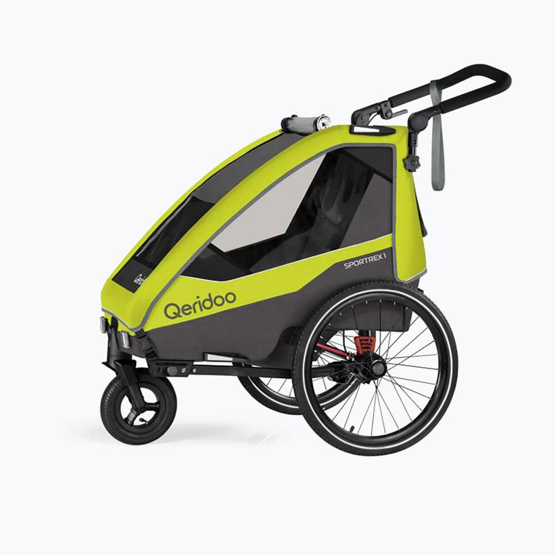 Fahrradanhänger 1 Sitzer Qeridoo Sportrex 1 LE gelb Q-SPR1-22-LG