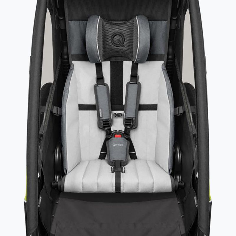 Fahrradanhänger 1 Sitzer Qeridoo Sportrex 1 LE gelb Q-SPR1-22-LG 4
