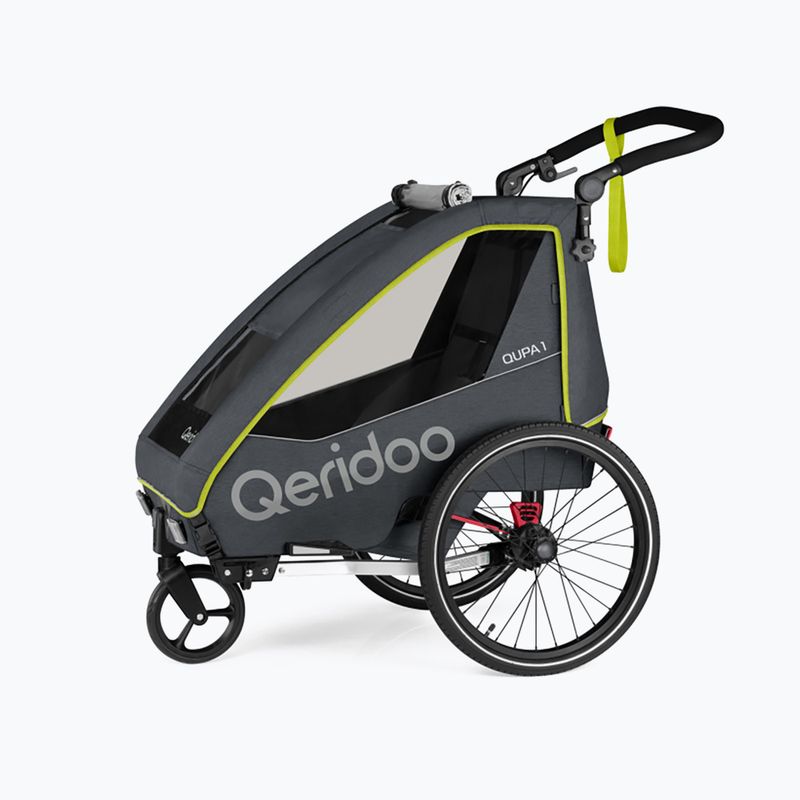 Qeridoo Fahrradanhänger Qupa 1 lime