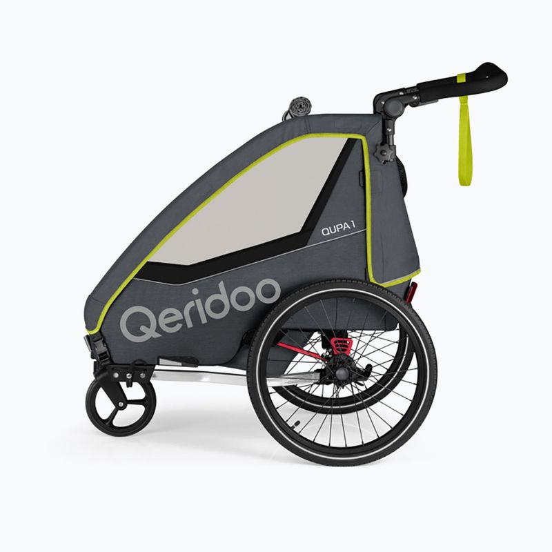 Qeridoo Fahrradanhänger Qupa 1 lime 2
