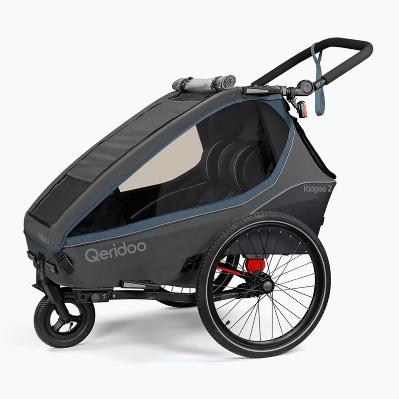Qeridoo Kidgoo 2 Fahrradanhänger dunkel navy/blau 3