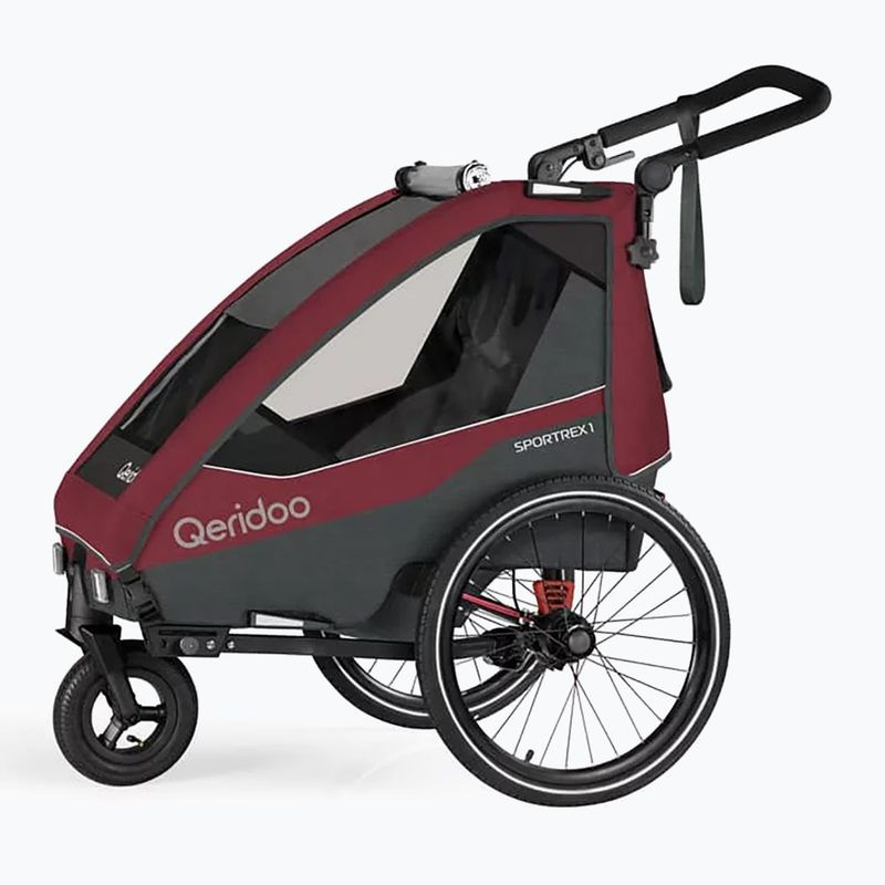 Fahrrad Anhänger Qeridoo Sportrex 1 cayenne red