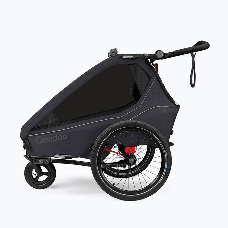 Fahrradanhänger Qeridoo Kidgoo 2 phantom grey 2