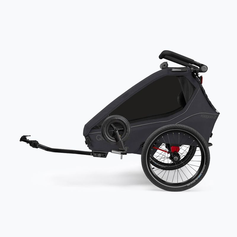 Fahrradanhänger Qeridoo Kidgoo 2 phantom grey 3