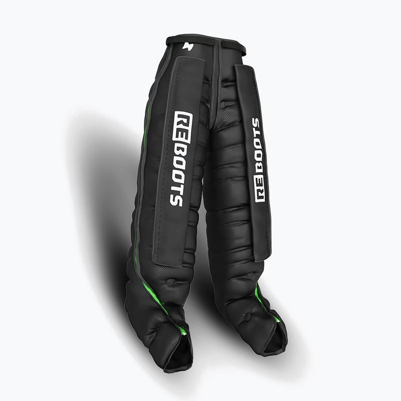 Manschetten für die Lymphdrainage REBOOTS Go Lite Recovery Pants 2.0 2025 Edition black/white/green 4