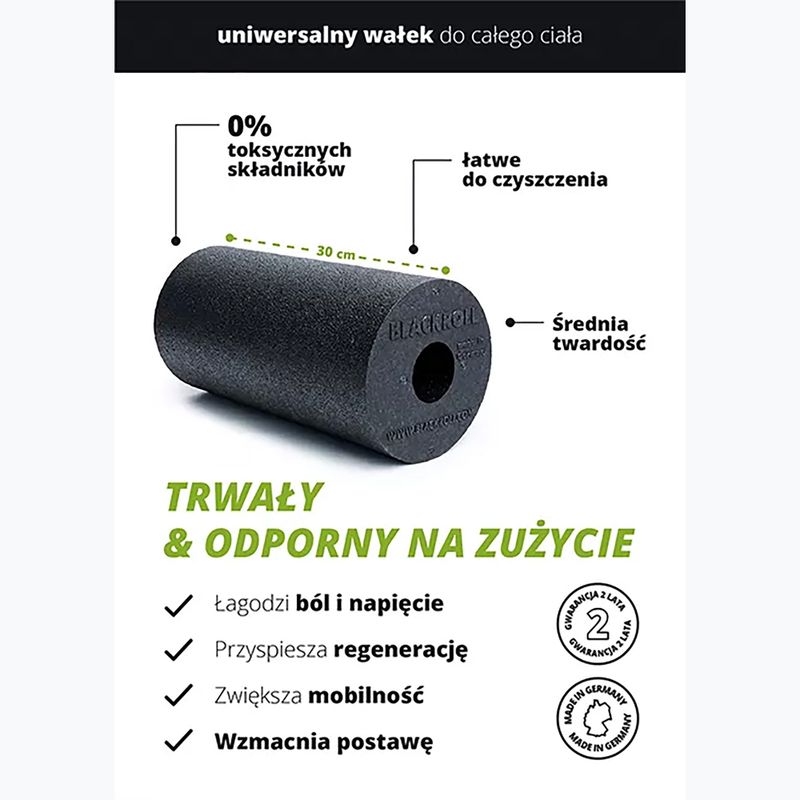 BLACKROLL Standard-Massagerolle schwarz/weiß/blau 2