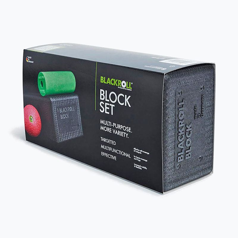 Yoga-Set BLACKROLL Block black/ green/ pink 4