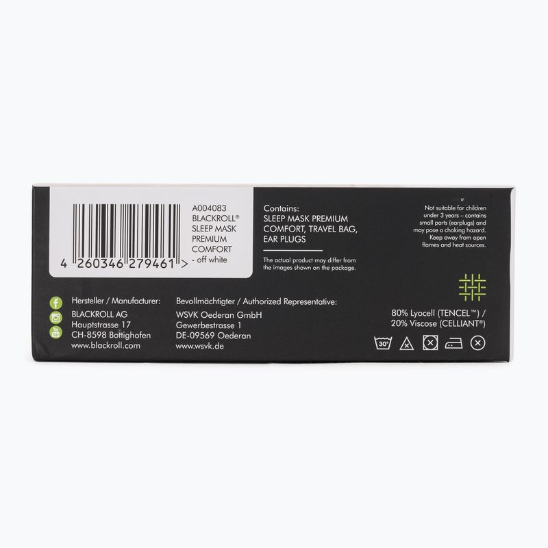 Augenmaske BLACKROLL Premium Comfort Sleep off white 3