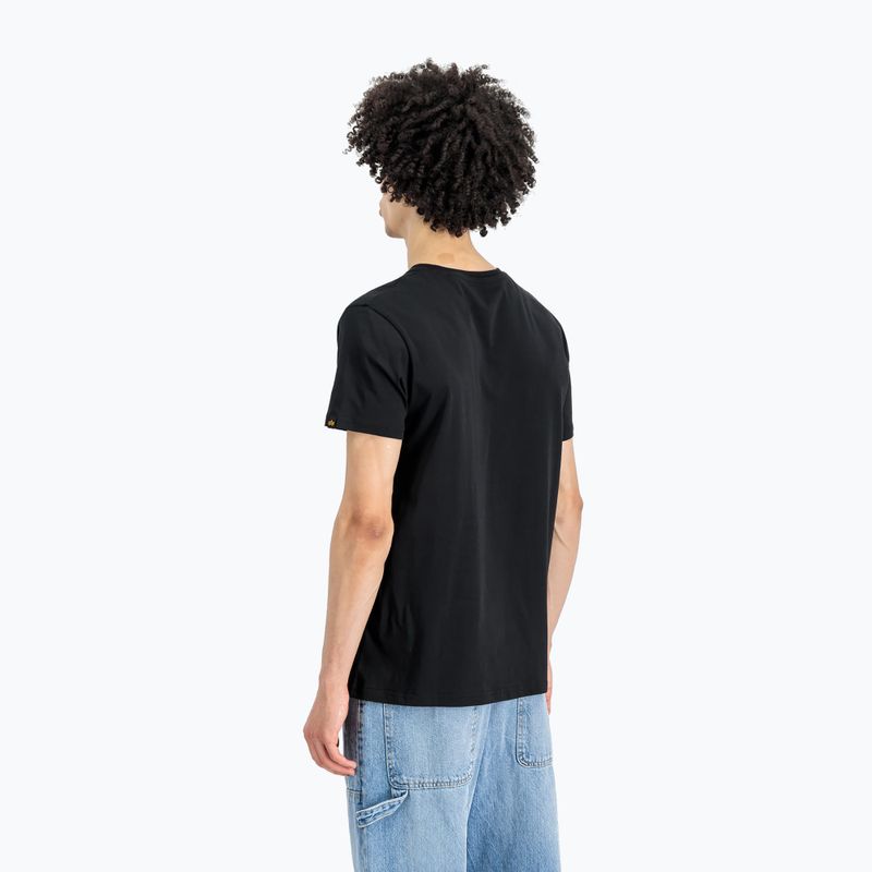 Alpha Industries Herren Basic Poloshirt schwarz/blau 3