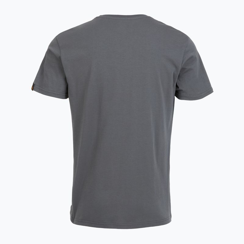 Alpha Industries Herren Basic grau-schwarzes T-shirt 6