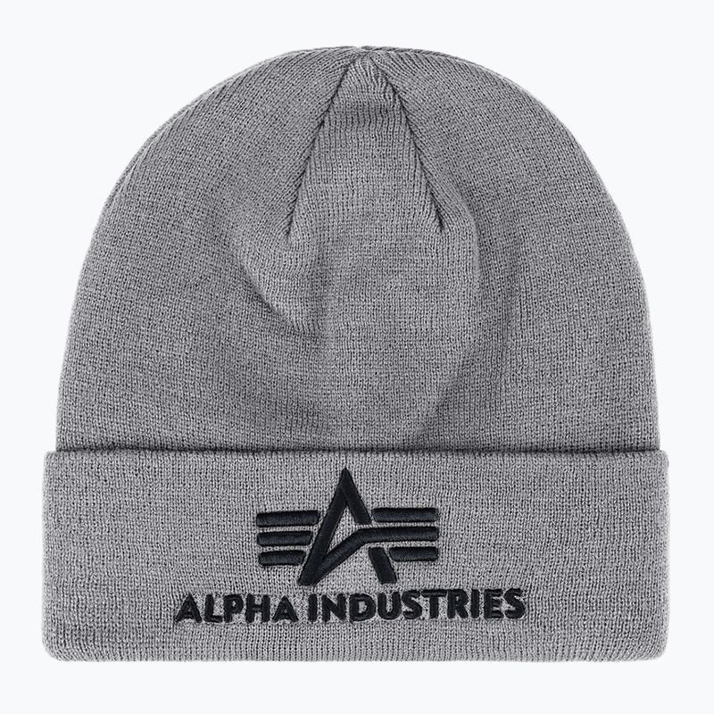 Alpha Industries 3D grau heather Kappe