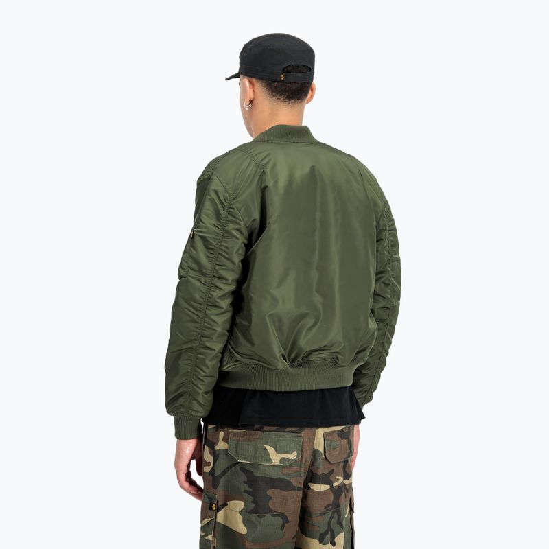 Alpha Industries MA-1 VF 59 Vintage Fit Bomber dunkelgrün Herrenjacke 3