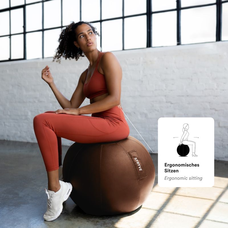 Gymnastikball STRYVE Active 70 cm natural brown 6