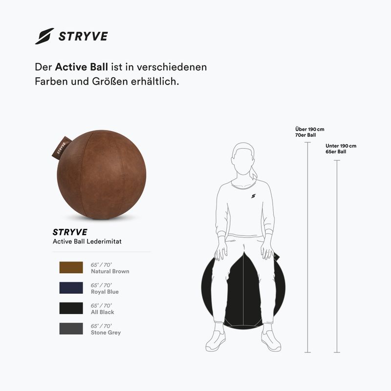 STRYVE Active Ball 65 cm naturbraun 9