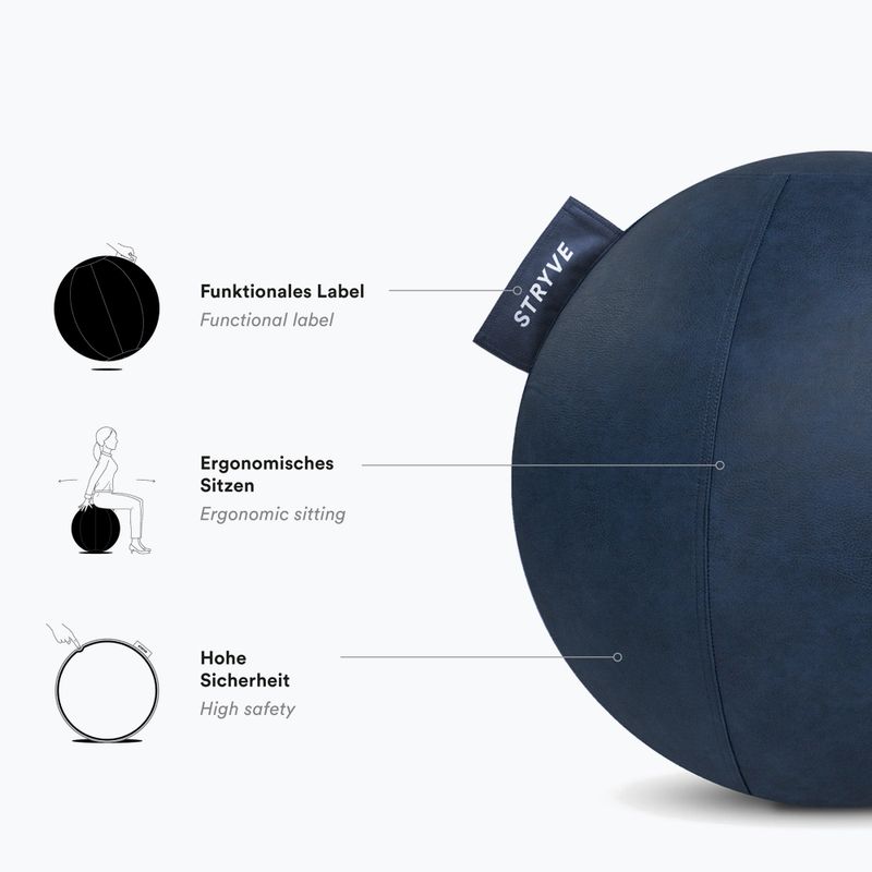 Gymnastikball STRYVE Active 70 cm royal blue 5
