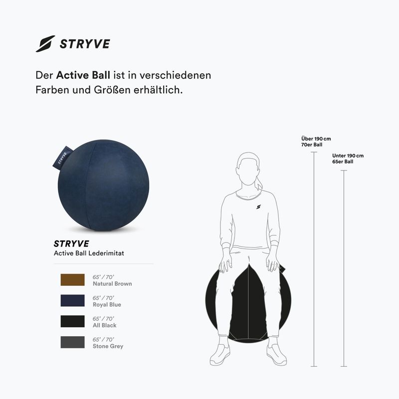 Gymnastikball STRYVE Active 70 cm royal blue 7