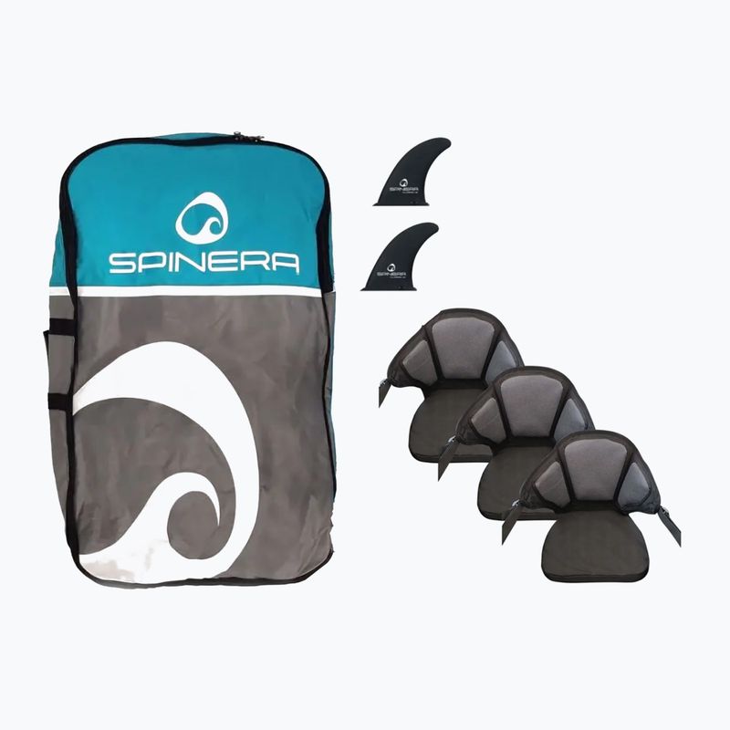 SPINERA Hybris 475 teal/weiß/grau 3-Personen aufblasbares Kajak 6