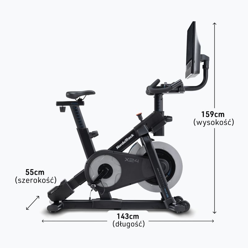 Spinningbike NordicTrack X24 black 3