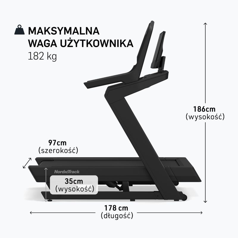 Elektrisches Laufband NordicTrack X16 black 2
