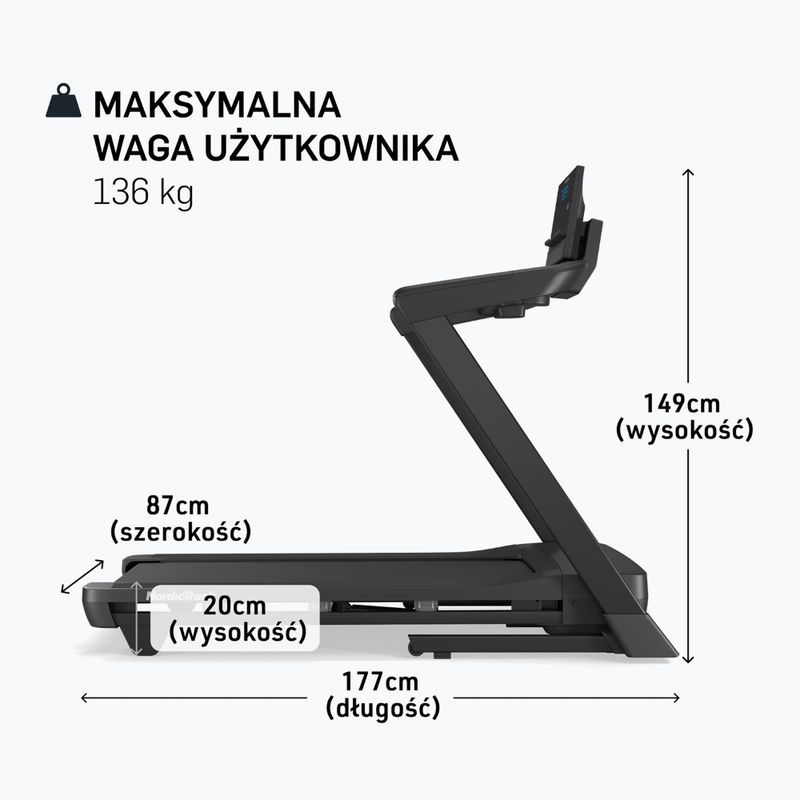 Elektrisches Laufband NordicTrack T7 black 2