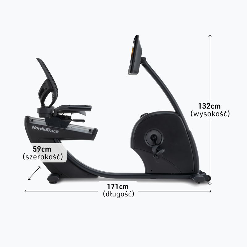 Liege-Heimtrainer NordicTrack G10 black 2