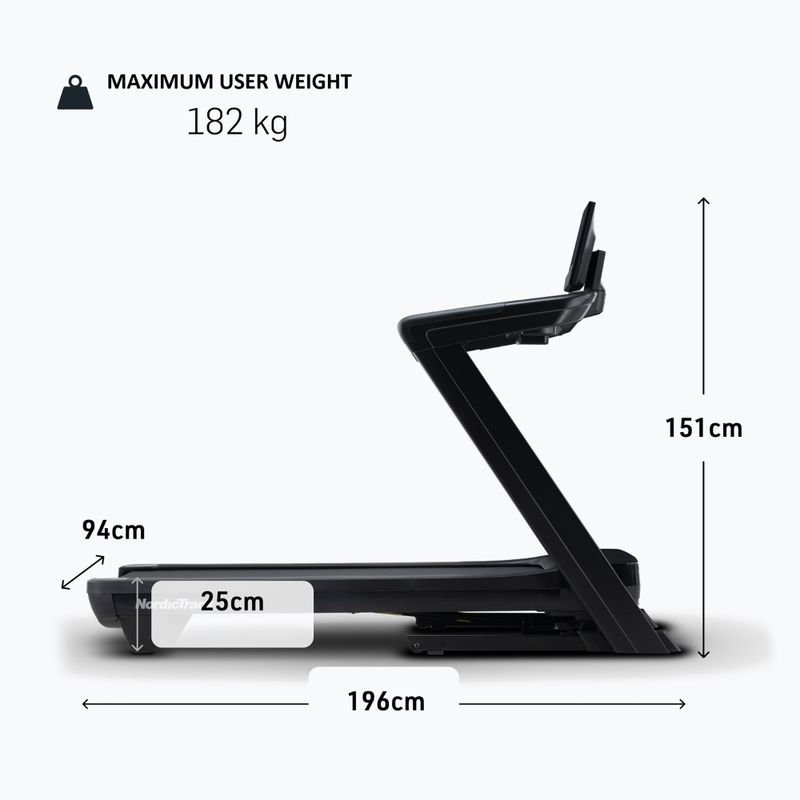 Elektrisches Laufband NordicTrack Commercial 1250 black 9